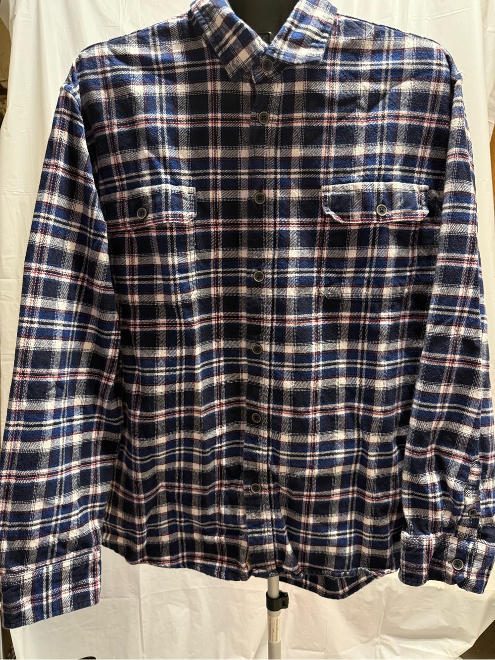 Jachs Blue Plaid Flannel Shirt Men’s 2XL